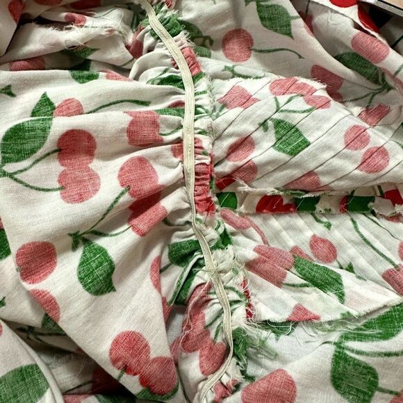 Womens Vintage 70s 80s Jenni Cherry Print Sun Dress Size Small - Picture 11 of 11